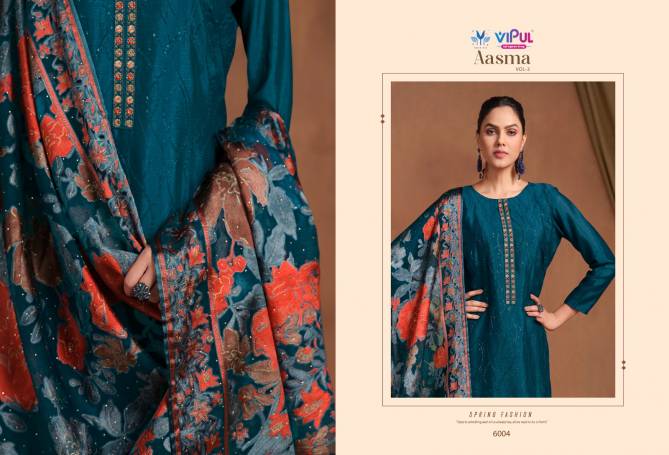 Aasma Vol 3 By Vipul Chinon Chiffon Embroidery Salwar Suits Wholesale Online